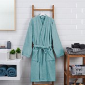 Resim Nuvomon Kadın Kimono Bornoz - Mavi - S / M 