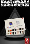 Resim gizmurstore Akıllı Saat ve Air Pro Kulaklık 7 Kordonlu Çok Fonksiyonlu İkili Set 