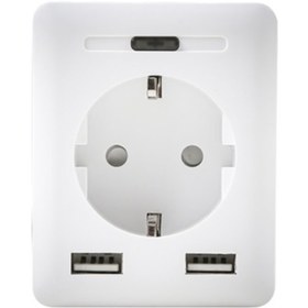 Resim Genel Markalar Swapp Sl-04 10a Akım Korumalı Akıllı Priz 2 Usb 2.4 Ghz Wifi Tuya Destekli 