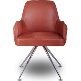 Resim Koltukstilim Zen Comfort Taba Deri Misafir Koltuğu Kahverengi 