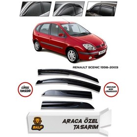 Resim Renault Scenic Cam Rüzgarlığı 4lü 1998-2003 Takım Parlak Sİyah 