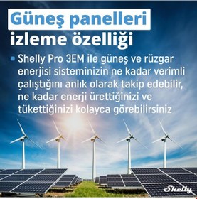 Resim Shelly Pro 3EM 120A 3 Faz Enerji Ölçer 