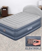 Resim Bestway Elektrikli Şişme Yatak - Çift Kişilik, Başlıklı Şişme Yatak 229x152x84 Cm 