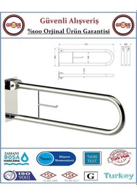 Resim Mafsallı Engelli Tutunma Barı - Bedensel Engelli Tutunma Barı 