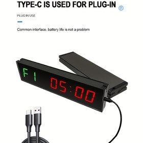 Resim Büyük Ekranlı Spor Zamanlayıcı - 1.5 İnç Devasa Rakamlar - Yükselen/Azalan Aralık Saati & Kronometre - Boks Antrenmanı, HIIT, Spor Ekipmanları için - Akıllı Telefonlarla Uyumlu (Uygulama Gerekmez) 