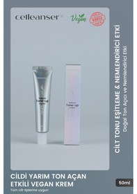 Resim Celleanser Doğal Aydınlık ve Cilt Tonu Eşitleyici Vegan Krem 50 ML 