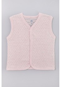 Resim Organicera Organik Bebek Yelek , Rose Melange Pudra 