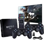 Resim M8 Pro Mini 2.4g 10K Ultra Hd 64 GB Tv Box Android Tv Game Box 2 Adet Oyun Konsolu 