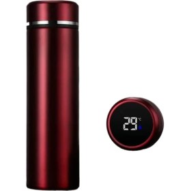 Resim Black Bear Superman Ekran Sıcaklığı Akıllı Kupa 304 Paslanmaz Çelik Yalıtımlı Kupa (Yurt Dışından) 