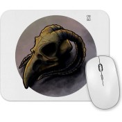 Resim Baskı Dükkanı Skull Bird Branca Mouse Pad 