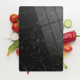 Resim Hype Store Cam Kesme Tahtası Panosu 25 x 35 Kırılmaya Isıya Çizilmeye Dayanıklı Antibakteriyel Doğal Kesme Tabl 
