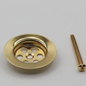Resim Altın Lavabo Sifonu Süzgeci Altın Eviye Sifonu Süzgeci Paslanmaz Kararmaz 2 Yıl Garantili 