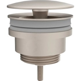 Resim Vitra Origin A4514834 Yuvarlak Lavabo Süzgeci, Universal, Sabit, Fırçalı Nikel 