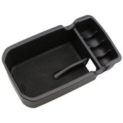 Resim Siyah Araba Kol Dayama Saklama Kutusu Tutucu Konteyner Jeep Compass 2th 2017-2020 Eldiven Organizatör İç Aksesuarları 