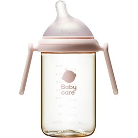 Resim Nopayon Pro Kulplu Biberon 6-12 Ay, Pembe, BPA’sız ve Anti-Kolik 
