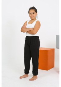 Resim Akbeniz Kız Çocuk Sıfır Kol Beyaz Penye Pijama Takım 20433 