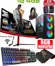 Resim DMC N177x (GTA 5) I5 3470,16GB RAM,500GB HDD,256GB SSD,4GB GT740,24''Oyuncu Masaüstü Bilgisayar 