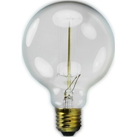 Resim 40W 220-240v 2200k E27 G95 Akkor Flamanlı Rustik Ampul 