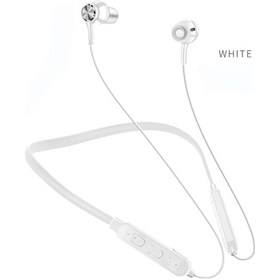 Resim G03 Beyaz Bluetooth Kulaklık Kablosuz Kulaklık Bluetooth Kulaklık Spor Asılı Boyun Tozluk Mic İle Android İphone Xiaomi Onur 