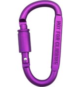 Resim Tenfowee 8cm Kaliteli Alüminyum D-ring Tırmanma Kilitli Kanca - Mor Spiral Kilitleme, Dayanıklı, Çok Amaçlı 