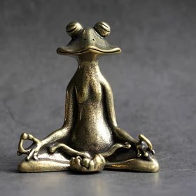 Resim Şık Metal Kurbağa Kül Tablası - Meditasyon ve Yoga Dekoru, Masa veya Tapınak için İdeal, Noel, Cadılar Bayramı, Paskalya, Şükran Günü, St. Patrick'S Günü, Kurbağa Dekoru için Mükemmel 