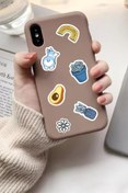 Resim Duende Sticker - Sarı Good Vibes Dekoratif Telefon Laptop Stickerı 
