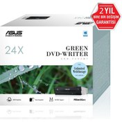 Resim Asus DRW-24D5MT-BOX 24X Sata Siyah Optik Okuyucu (Kutulu) 