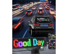 Resim MiraLive Rgb LED Yazı Paneli Telefon Kontrollü Kayan Yazı Animasyonlu Ekran 