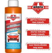 Resim Börfh Konsantre Oto Cam Temizleme Sabunu Şeftali Kokulu İnatçı Lekelere Karşı 