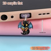 Resim 1 adet Akrilik Ejderha Şeklinde Telefon Toz Tıpası, iPhone/Type-C Android ile Uyumlu, Mobil Bakım Aksesuarı, İdeal Tatil Hediyesi 