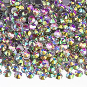 Resim 3-5mm Sıcak Eritme Olmayan Reçine Düz Arka Kristal Taşlar - Çok Renkli DIY Tırnak Sanatı, Giyim & Aksesuar El Yapım Süslemenin Malzemeleri Takılar ve Telefon Kılfı İnceltmek iTaşlarla Üretilen Mücevherler, Şık Bezeme Detaylı Pürüs 