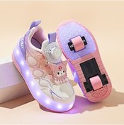 Resim Weichuangmei01 Heelys Ayakkabı Yanıp Sönen Işıklı Paten Çocuk Spor Ayakkabı 001 Pembe 