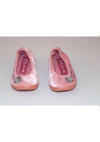Resim Pembe Kız Çocuk Kadife Günlük Rahat Kalıp Babet Ev Ayakkabı 