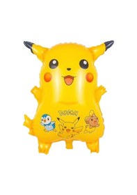 Resim Folyo Balon Pokemon Pikahu Karakteri 50cm Helyum Gazı Uyumlu Sarı 