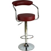 Resim Boombar Monica Bar Sandalyesi - Bordo Deri - 9510Q0102 