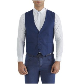 Resim Efor Y 102 Slim Fit Klasik Parlement Yelek Mavi 