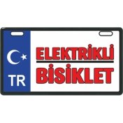 Resim Gogomoto Mavi Elektrikli Bisiklet E-Bike Plakalık 
