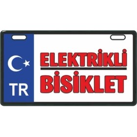 Resim Gogomoto Mavi Elektrikli Bisiklet E-Bike Plakalık 