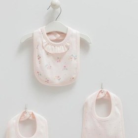 Resim 3'lü Pembe Bebek Mama Önlüğü-1123 