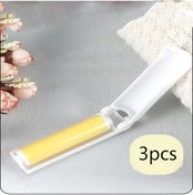Resim Xiyyadms Gümüşlü Silikon Plastik 3'lü Set: Kuru Temizleme, Tüy Ve Toz Kaldırıcı Mini Rulo Fırça Sarı 