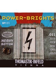 Resim Thomastik Infeld Th-rp111 Elektro Gitar Tel Seti - Power-brights Üst Segment - Heavy Bottom Magnecore Sargı Teknolojisi, Yüksek Çıkış Gücü, Agresif Tonlar Ve Zengin Harmonik Yapı Ölçüler: .011 - .050 Heavy Bottom 