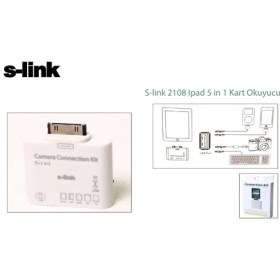 Resim S-Link 2108 Ipad 5 İn 1 Kart Okuyucu 