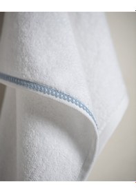 Resim Madame Coco Angelise %100 Pamuk Yüz Havlusu - Beyaz/mavi - 50x70 Cm 8684427221655 Beyaz 