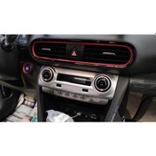 Resim Hyundai Kona İçin Uyumlu Klıma Dügme Kaplama - Sılver 