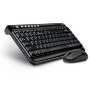 Resim A4 Tech 7600H Kablosuz Mini Klavye Mouse Set/Siyah 
