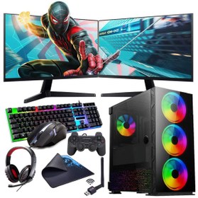 Resim İ7 12700F 16GB 480SSD 8GB RTX3050 Çift 24" Monitörlü (Gaming SET) Rogame