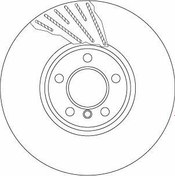 Resim TRW DF6612S | Disk Ön Sağ (Ad) 10-5-Seri (F07-F10-F11) 7-Seri (F01-F02-F03-F04) Kaplamalı | 2 Adet 