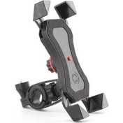 Resim Pazly Bisiklet Motosiklet İçin Genişlet. Telefon Tutucu - 4-6.5 İnç, Sağlam Abs Malzeme, Siyah Siyah 