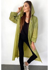 Resim Marlux M21M Unisex Kapüşonlu Çıtçıtlı Eva Yağmurluk - Haki 