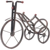 Resim Avrupa Demir Sanat Süsler Yaratıcı Oturma Odası Şarap Dolabı Üç Tekerlekli Bisiklet Şarap Rafı Retro Renk Rr 